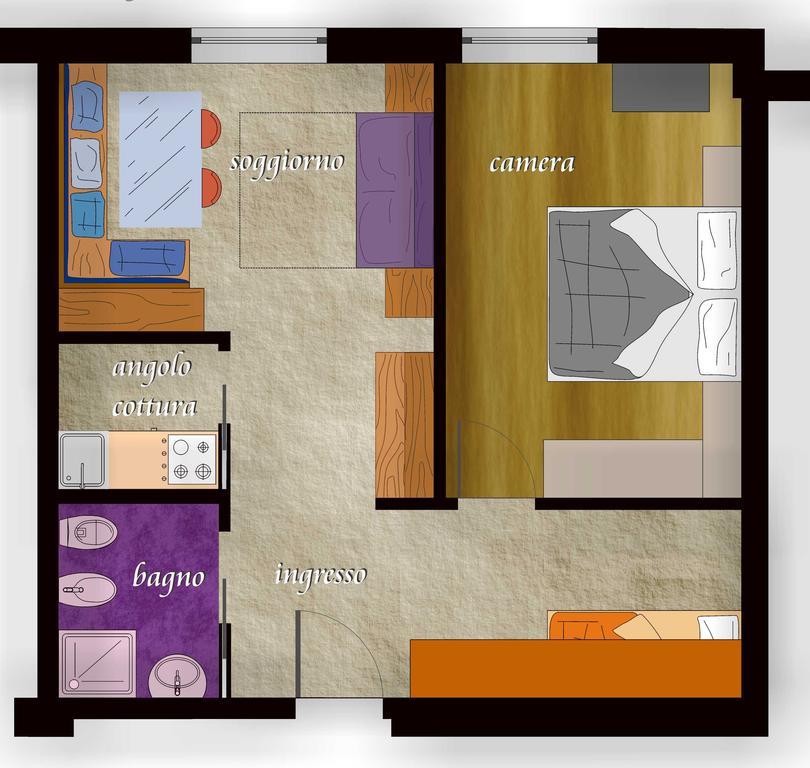 Residence Kristall- Fiemme Holidays プレダッツォ 部屋 写真